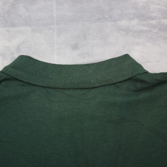 U.S. Polo Assn. Shirt Mens L Green USPA Large Orange Logo Short Sleeve Golf - Picture 13 of 16